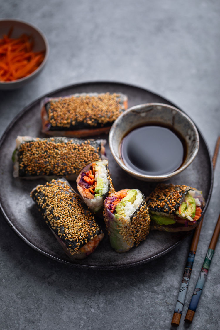 Sushi och vårrullar