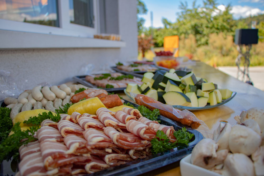 Chark uppställt på ett bord